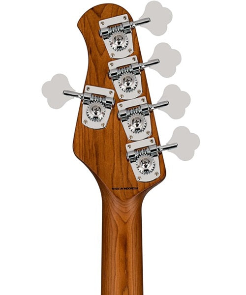 “Exclusiva en Veerkamp Online” Sterling by Music Man Bajo Eléctrico 5 Cuerdas Verde Menta Metálico ST-RAY35-DGR-R2, StingRay 5
