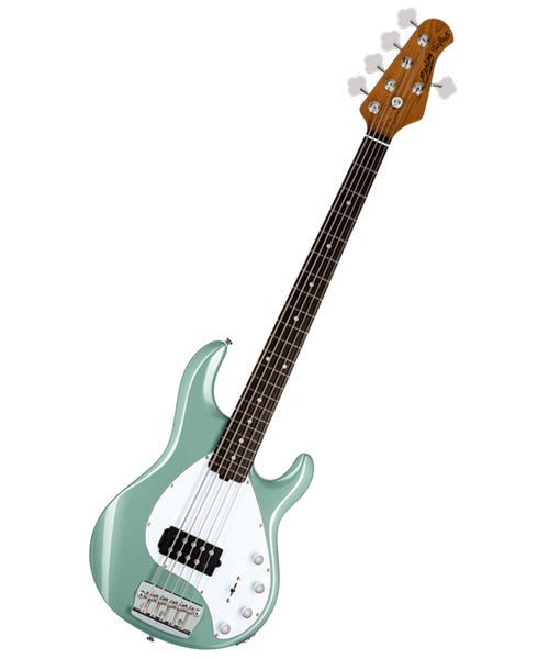 “Exclusiva en Veerkamp Online” Sterling by Music Man Bajo Eléctrico 5 Cuerdas Verde Menta Metálico ST-RAY35-DGR-R2, StingRay 5