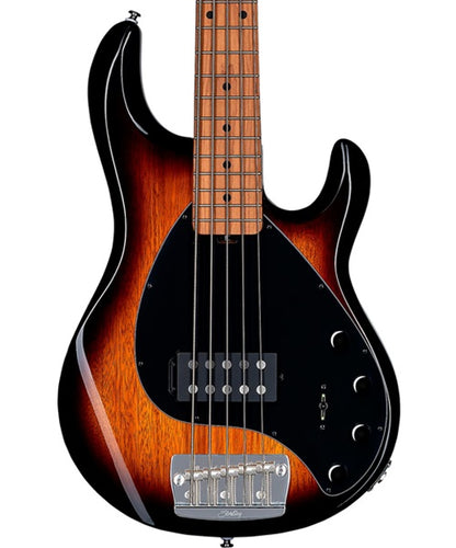 “Exclusiva en Veerkamp Online” Sterling by Music Man Bajo Eléctrico 5 Cuerdas Entintado Ámbar/Sombreado Negro ST-RAY35-VSB-M2, StingRay 5