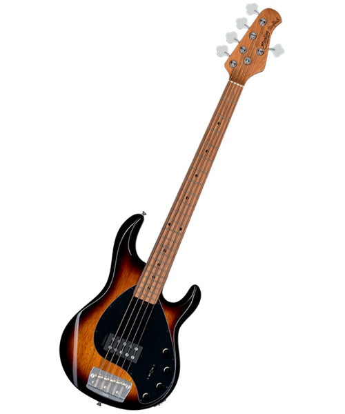 “Exclusiva en Veerkamp Online” Sterling by Music Man Bajo Eléctrico 5 Cuerdas Entintado Ámbar/Sombreado Negro ST-RAY35-VSB-M2, StingRay 5