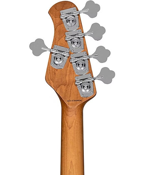 “Exclusiva en Veerkamp Online” Sterling by Music Man Bajo Eléctrico 5 Cuerdas Entintado Ámbar/Sombreado Negro ST-RAY35-VSB-M2, StingRay 5