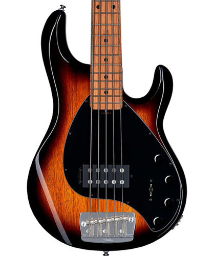“Exclusiva en Veerkamp Online” Sterling by Music Man Bajo Eléctrico 5 Cuerdas Entintado Ámbar/Sombreado Negro ST-RAY35-VSB-M2, StingRay 5