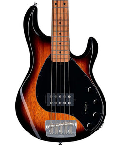 “Exclusiva en Veerkamp Online” Sterling by Music Man Bajo Eléctrico 5 Cuerdas Entintado Ámbar/Sombreado Negro ST-RAY35-VSB-M2, StingRay 5