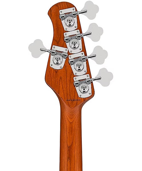 “Exclusiva en Veerkamp Online” Sterling by Music Man Bajo Eléctrico 5 Cuerdas Gris Metálico ST-RAY35HH-CFR-R2, StingRay 5 HH