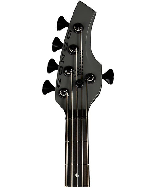 “Exclusiva en Veerkamp Online” Music Man Bajo Eléctrico 5 Cuerdas Gris Mate con Estuche 162-TGY-62-P2-MB-BM, Bongo 5 HH