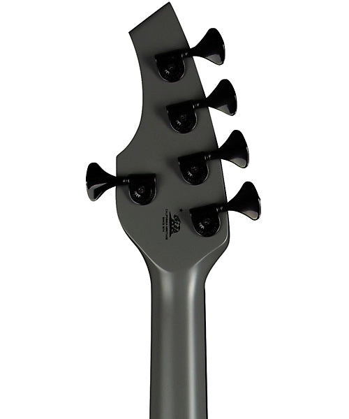 “Exclusiva en Veerkamp Online” Music Man Bajo Eléctrico 5 Cuerdas Gris Mate con Estuche 162-TGY-62-P2-MB-BM, Bongo 5 HH