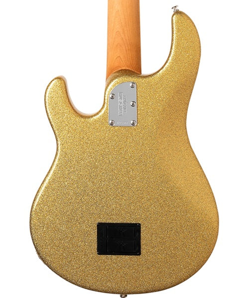 “Exclusiva en Veerkamp Online” Music Man Bajo Eléctrico 5 Cuerdas Dorado Brillante con Estuche 208-DG-20-WP-MB-CR, StingRay 5 Special HH
