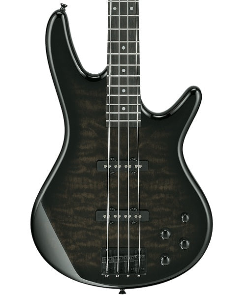 Ibanez Bajo Eléctrico Negro Transparente Sombreado GSR280QA-TKS, Serie Gio