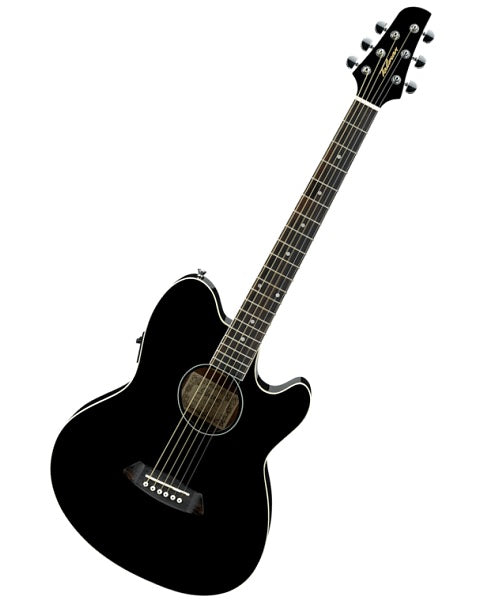 Ibanez Guitarra Electroacústica Negra TCY10E-BK, Serie Talman