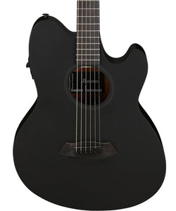Ibanez Guitarra Electroacústica Negro Mate TCY621-BOT, Serie Talman