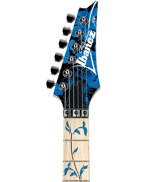 Guitarra Eléctrica Ibanez Steve Vai JEM77P-BFP Negra/Azul con Funda