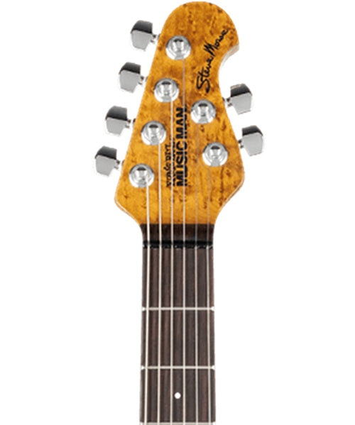 “Exclusiva en Veerkamp Online” Music Man Guitarra Eléctrica 900-72-R2-01-MB-CR Entintado Azul/Sombreado Azul con Estuche, Steve Morse