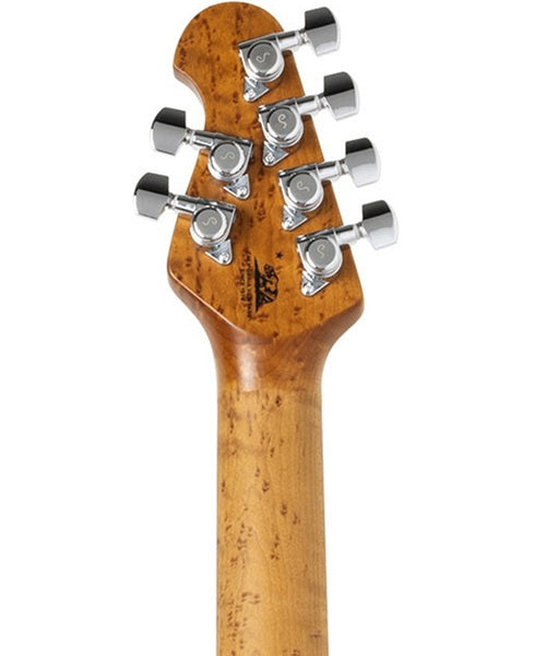 “Exclusiva en Veerkamp Online” Music Man Guitarra Eléctrica 900-72-R2-01-MB-CR Entintado Azul/Sombreado Azul con Estuche, Steve Morse
