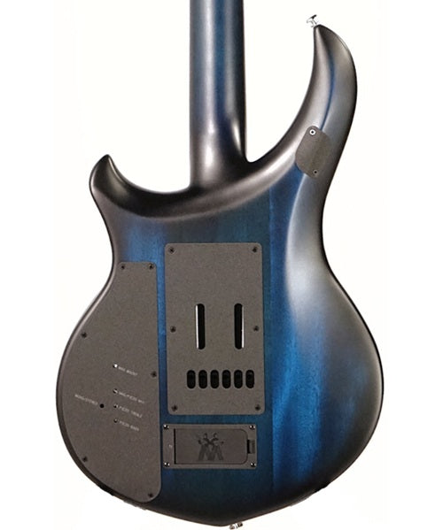 Exclusiva en Veerkamp Online Music Man Guitarra Eléctrica 611-J11-50-00-MB-CR Entintado Azul con Estuche, Majesty