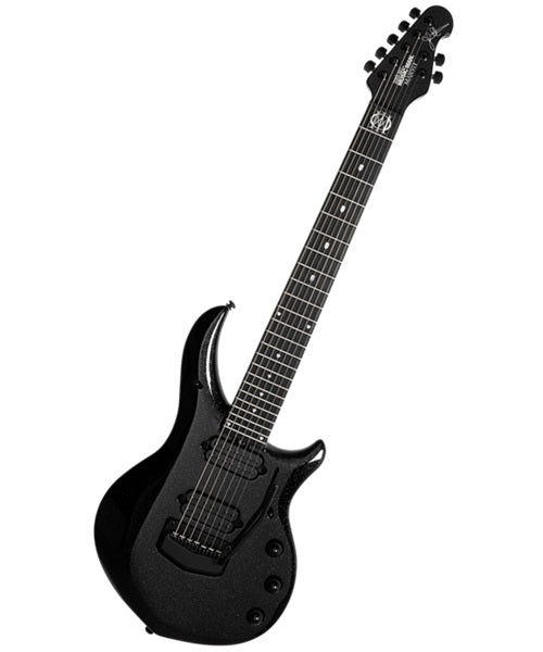 “Exclusiva en Veerkamp Online” Music Man Guitarra Eléctrica 7 Cuerdas 618-24-50-00-MB-BM Negro Brillante con Estuche, Majesty 7