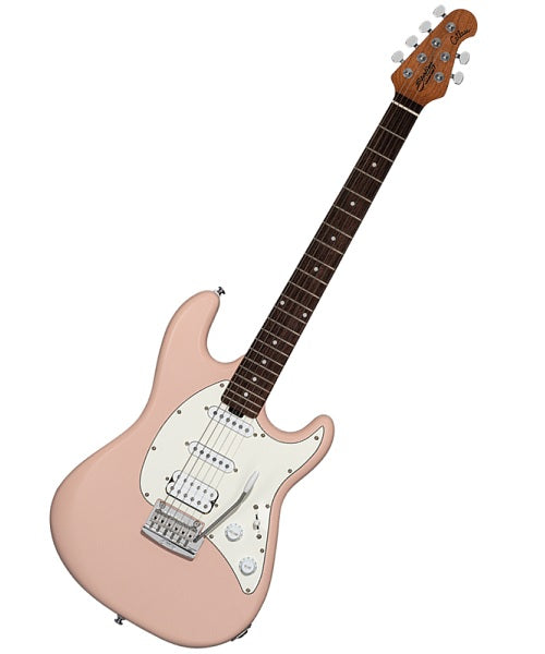 “Exclusiva en Veerkamp Online” Sterling by Music Man Guitarra Eléctrica CT50HSS-PBPS-R2 Rosa Pastel Mate, Cutlass