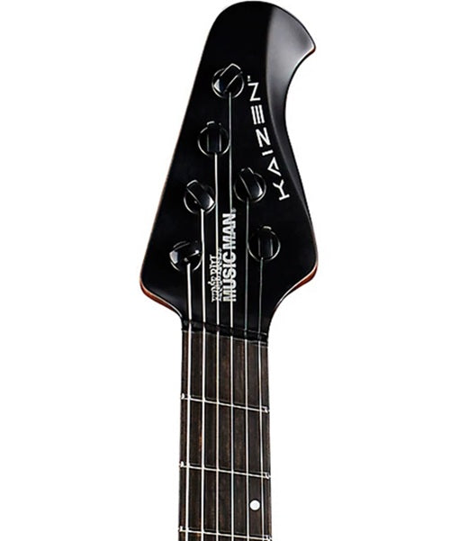 “Exclusiva en Veerkamp Online” Music Man Guitarra Eléctrica 732-66-52-00-MB-BM Negro Mate con Estuche, Kaizen
