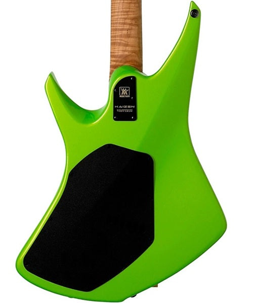 “Exclusiva en Veerkamp Online” Music Man Guitarra Eléctrica 732-LM1-51-00-MB-BM Verde Fosforecente con Estuche, Kaizen