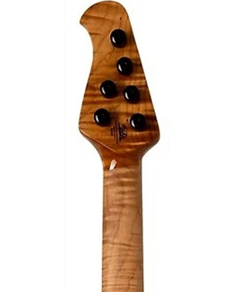 “Exclusiva en Veerkamp Online” Music Man Guitarra Eléctrica 732-LM1-51-00-MB-BM Verde Fosforecente con Estuche, Kaizen