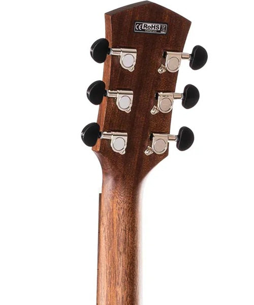 Cort Guitarra Electroacústica Caoba Mate/Sombreado Negro CORE-DC AMH OPBB con Funda, Serie Core DC