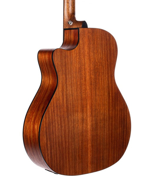 Guitarra Electroacústica Cort Core GA ABW OPLB Palo Negro Mate/Sombreado Café con Funda