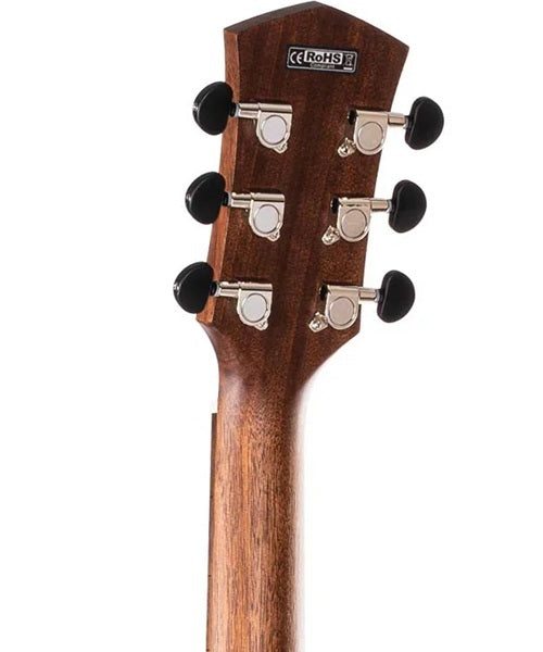 Guitarra Electroacústica Cort Core GA ABW OPLB Palo Negro Mate/Sombreado Café con Funda