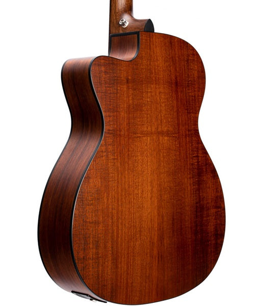 Guitarra Electroacústica Cort Core OC ABW OPLB Palo Negro Mate/Sombreado Café con Funda