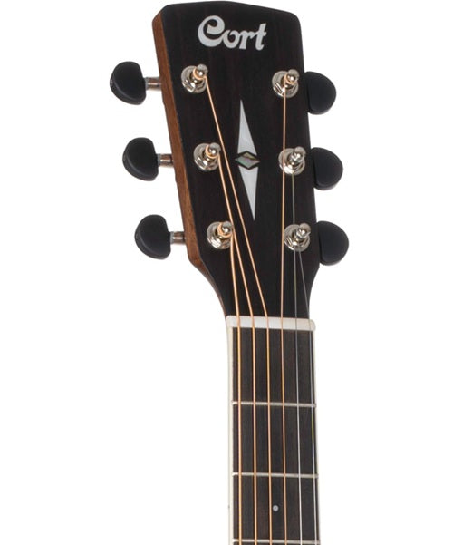 Cort Guitarra Electroacústica Natural Mate L710F NS, Serie Luce
