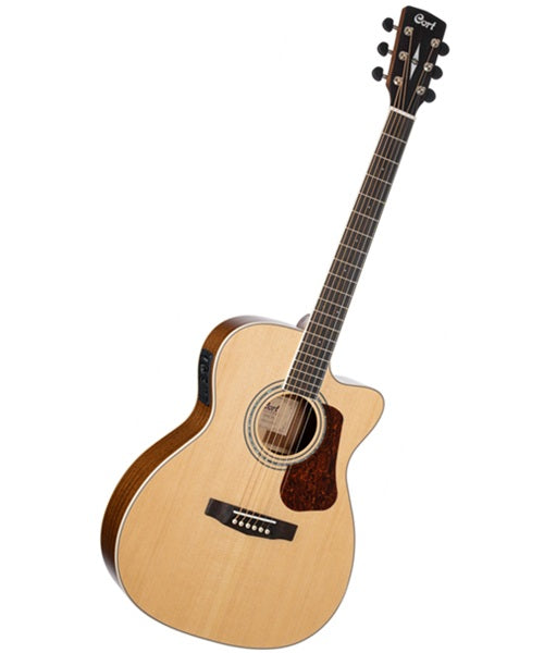 Cort Guitarra Electroacústica Natural Mate L710F NS, Serie Luce