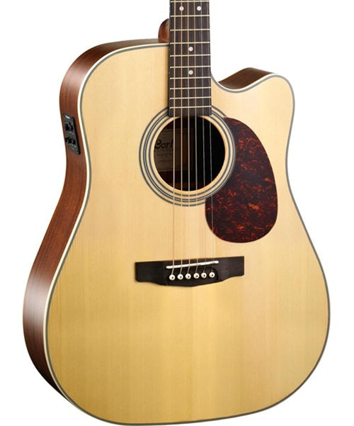 Cort Guitarra Electroacústica Natural Mate MR600F NS, Serie MR