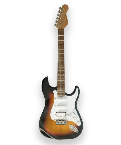 Caraya Guitarra Eléctrica Sombreada E-211 BS Brillante con Funda y Tahalí
