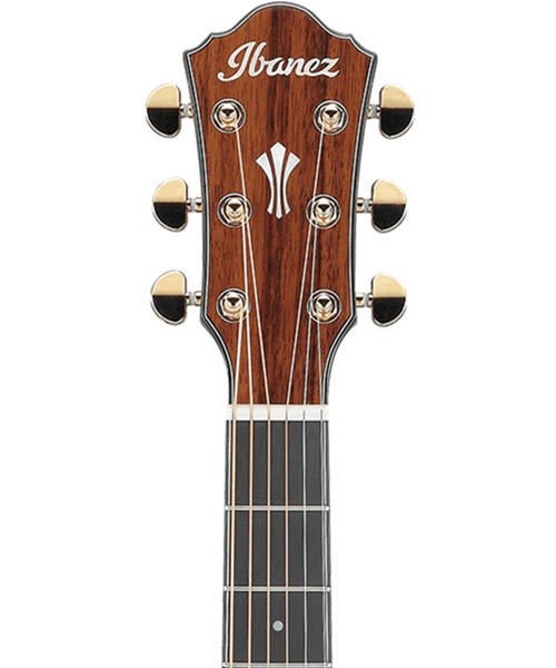Ibanez Guitarra Electroacústica Sapele Caoba/Sombreado Negro AEG74-MHS, Serie AEG