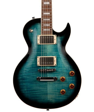 Cort Guitarra Eléctrica Azul/Negro Sombreado CR250 DBB, Serie Classic Rock