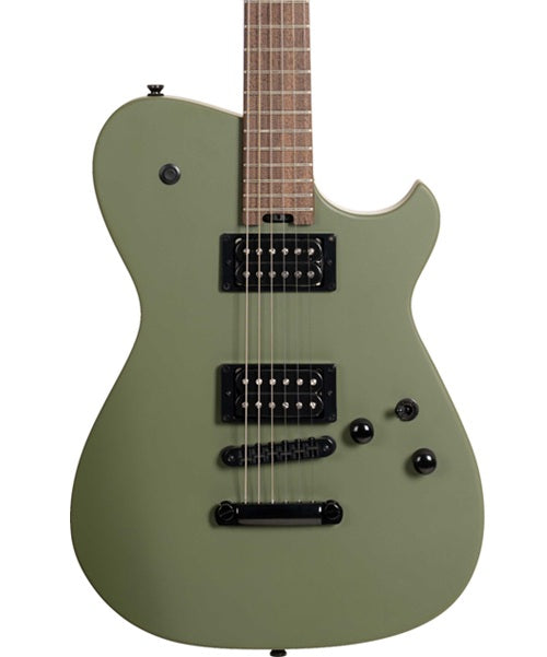 “Exclusiva en Veerkamp Online” Cort Guitarra Eléctrica Verde Olivo Mate MBM-2H-B SOG, Matthew Bellamy