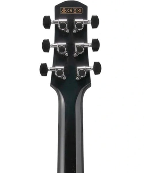 Ibanez Guitarra Electroacústica Negro Rustico AAM340CE-RUB, Serie Advanced Acoustic