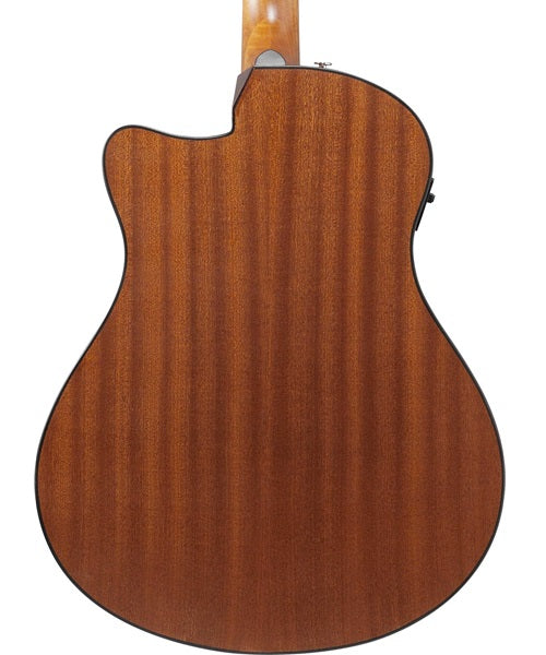 Ibanez Guitarra Electroacústica Sapele Mate AAM54CE-OPN, Serie Advanced Acoustic