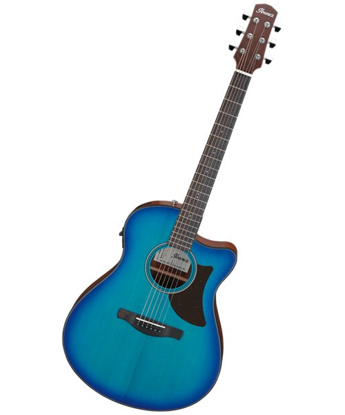 Ibanez Guitarra Electroacústica Azul Zafiro Sombreado AAM50CE-SBO, Serie Advanced Acoustic