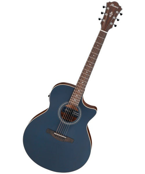 Ibanez Guitarra Electroacústica Azul Marino Mate AE100-DBF, Serie AE