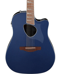 Ibanez Guitarra Electroacústica Azul Obscuro Metálico ALT30-NBM, Serie Altstar