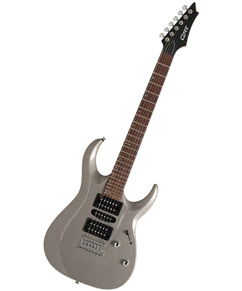 Guitarra Eléctrica Cort X200 Plata Brillante