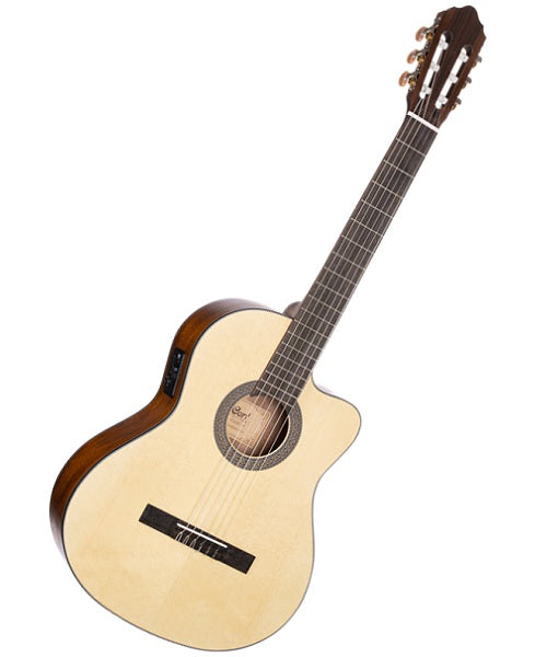 Cort Guitarra Electroacústica Natural Mate AC120CE OP, Serie Classic