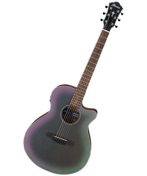 Guitarra Electroacústica Ibanez AEWC11-TCB Negro Transparente Sombreado Negro