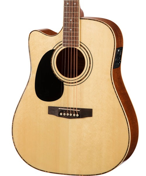 Guitarra Electroacústica Cort Standard AD880CE LH Natural Mate Zurda