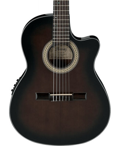 Ibanez Guitarra Electroacústica Sombreada GA35TCE-DVS, Serie Clásica