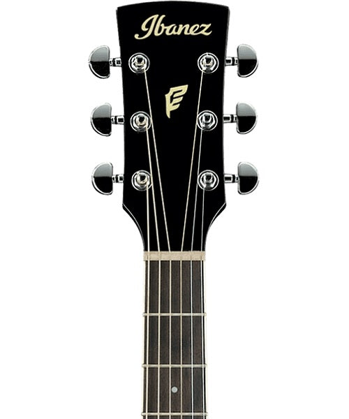 Ibanez Guitarra Electroacústica Negra PF15ECE-BK, Serie Performance