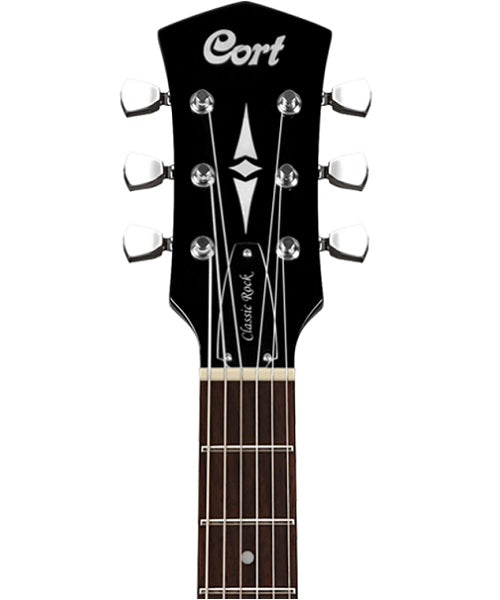 Cort Guitarra Eléctrica Negra CR100 BK Classic Rock