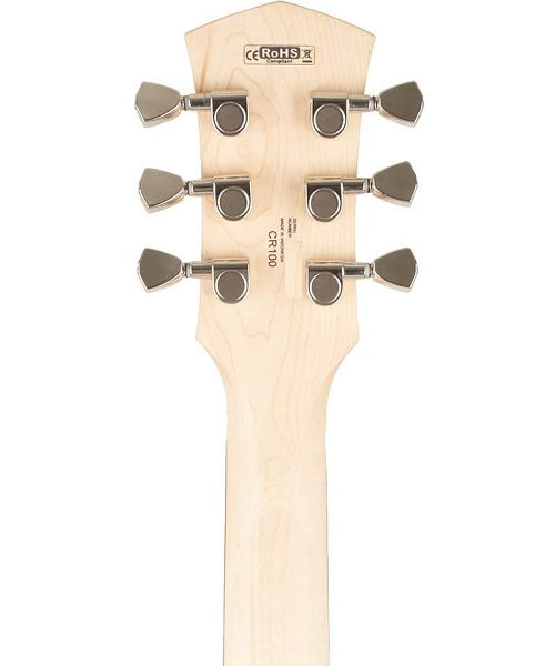 Cort Guitarra Eléctrica Negra CR100 BK Classic Rock