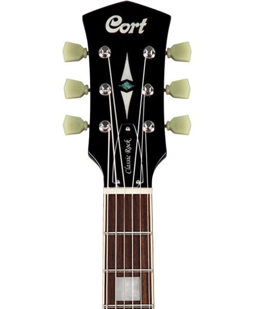 Cort Guitarra Eléctrica Negra Transparente CR250 TBK Classic Rock