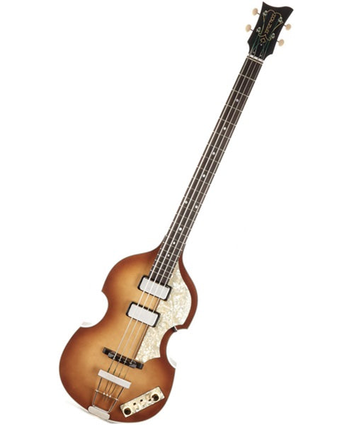 “Exclusiva en Veerkamp Online” Höfner Bajo Eléctrico Sombreado H500/1-61-0 con Estuche, Beatle Bass