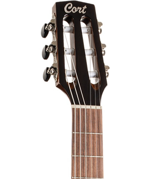 Guitarra Electroacústica Cort Sunset Nylectric II Negra con Funda